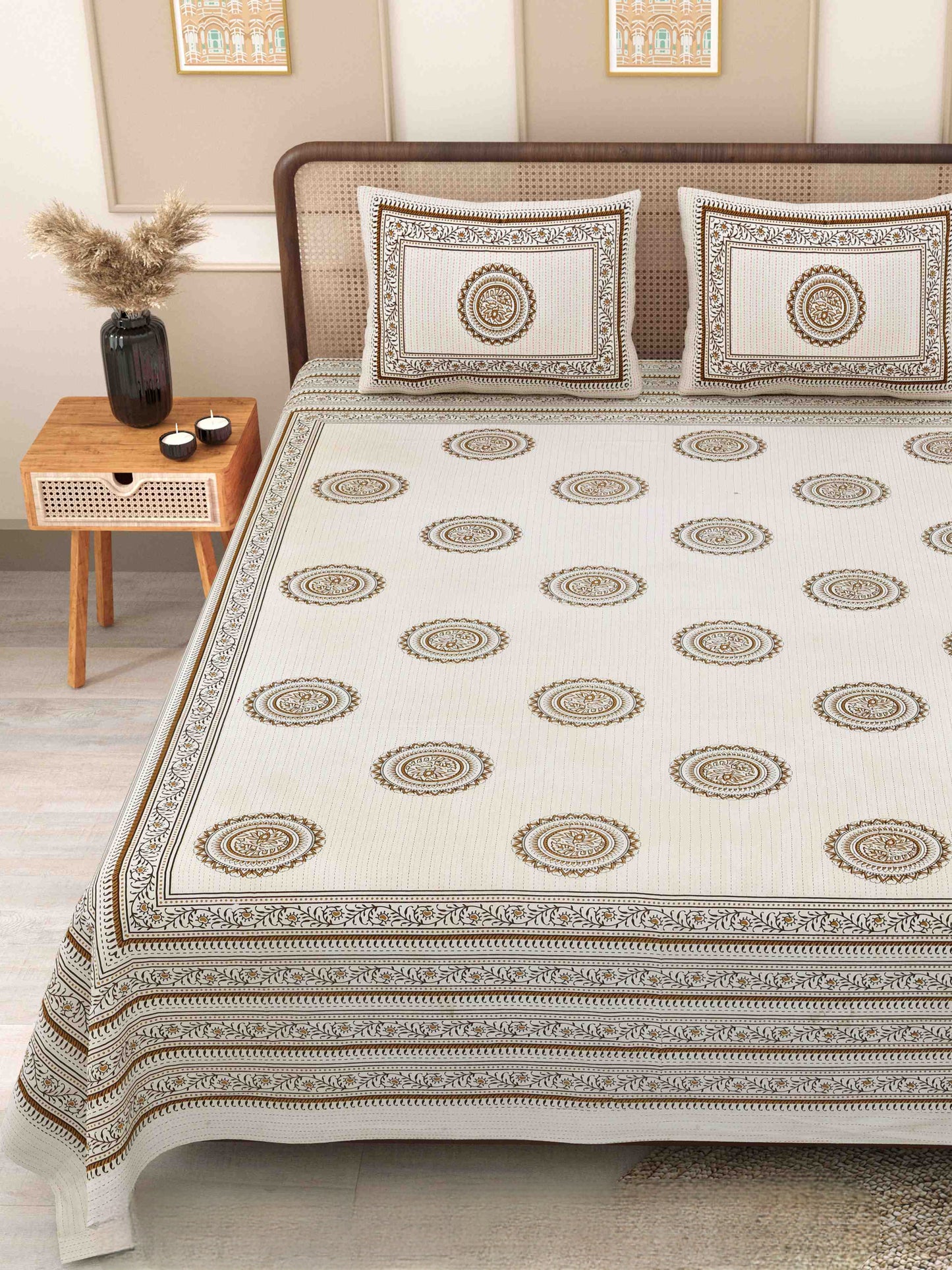 Phulkari-Double Bedsheet