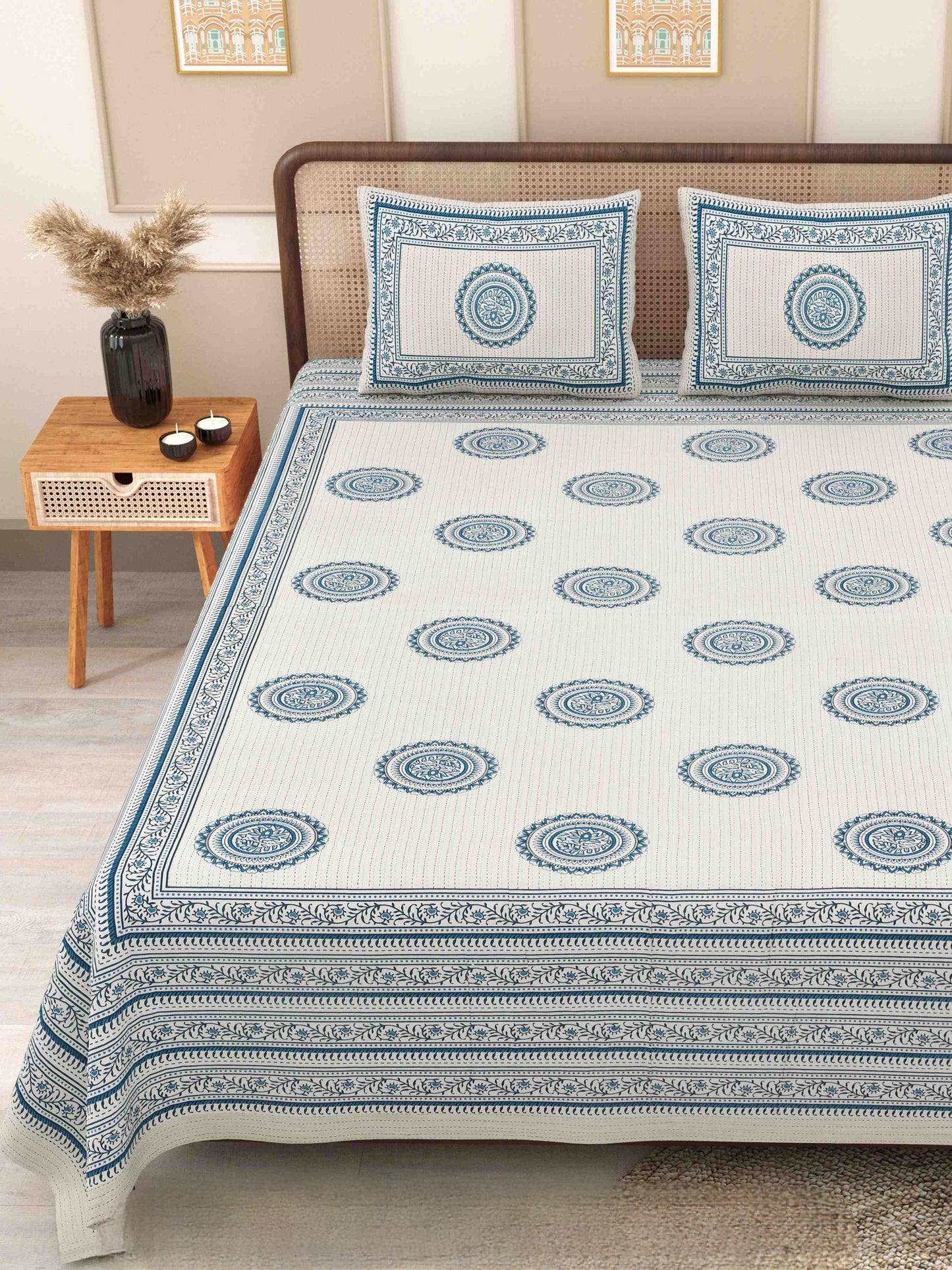 Phulkari-Double Bedsheet