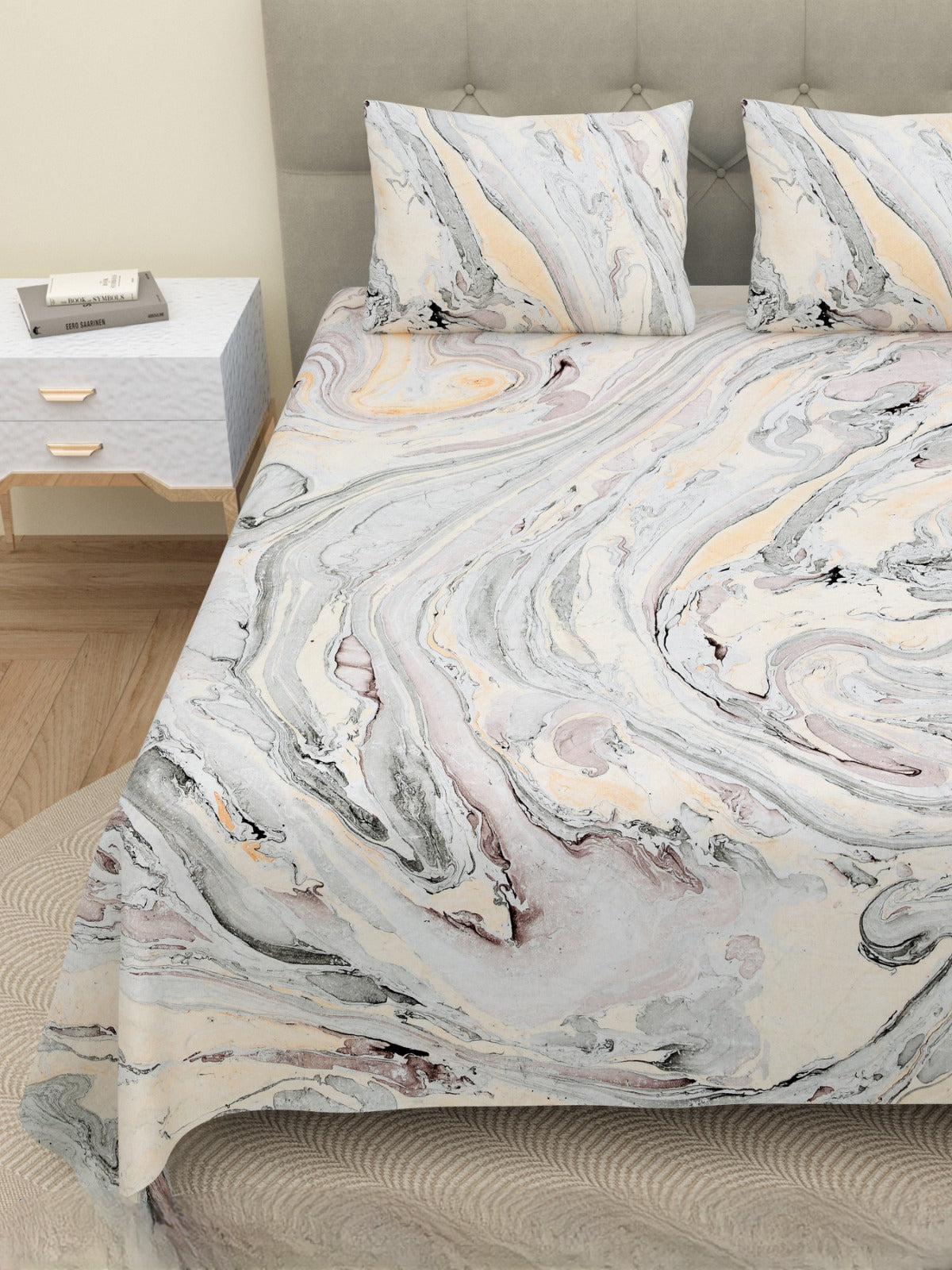 MARBEL PRINT-Double Bedsheet