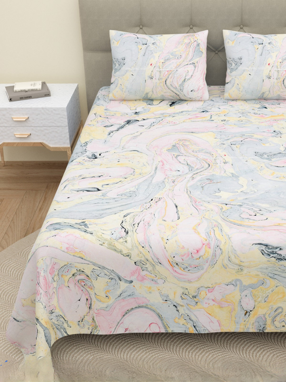 MARBEL PRINT-Double Bedsheet