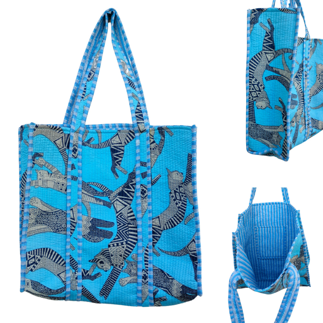 Large Tote Cotton Bag Without Zip