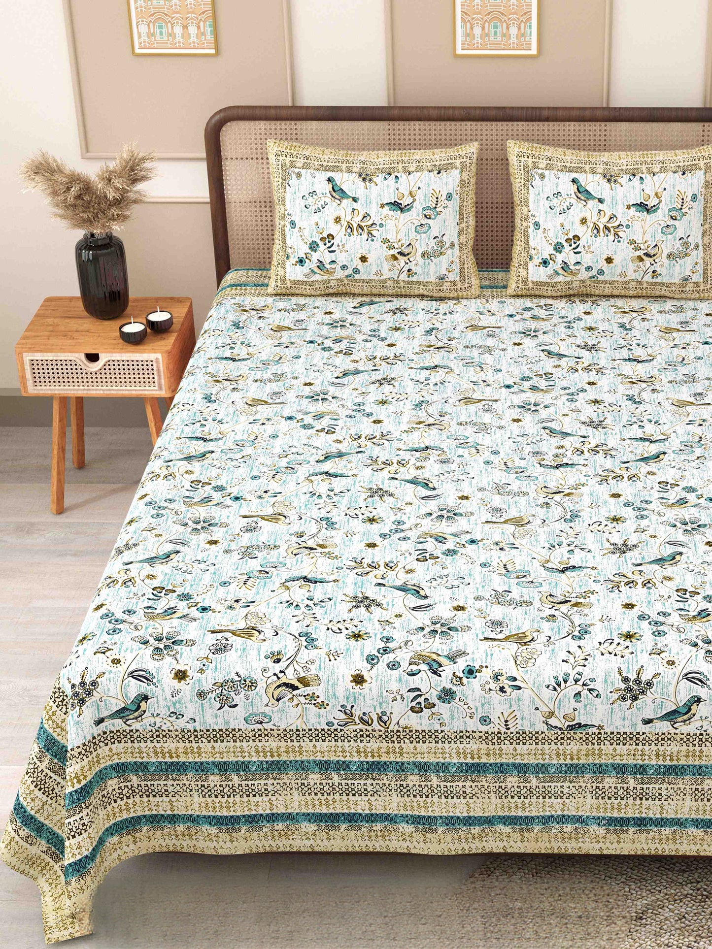 Phulkari-Double Bedsheet