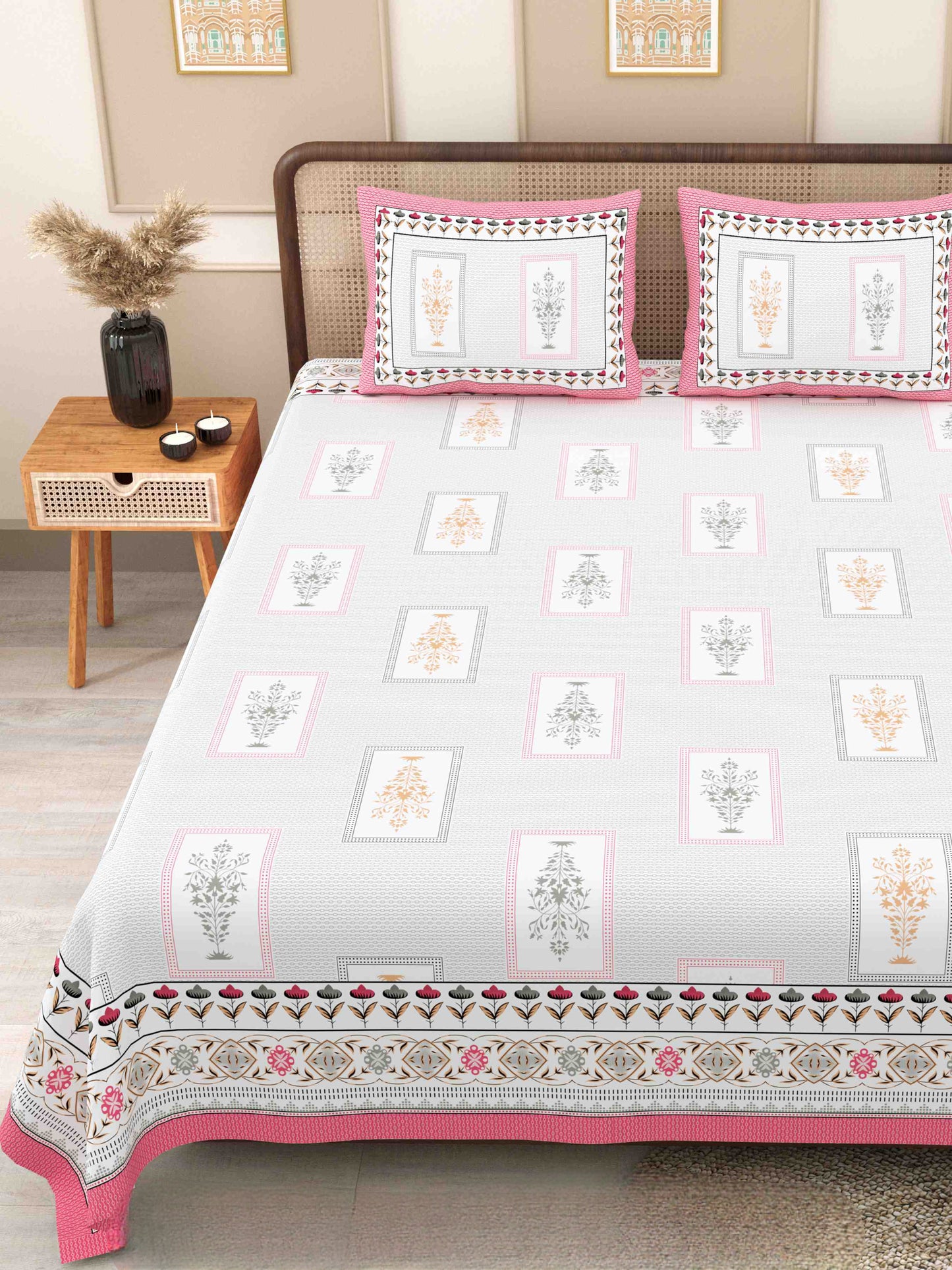 Phulkari-Double Bedsheet