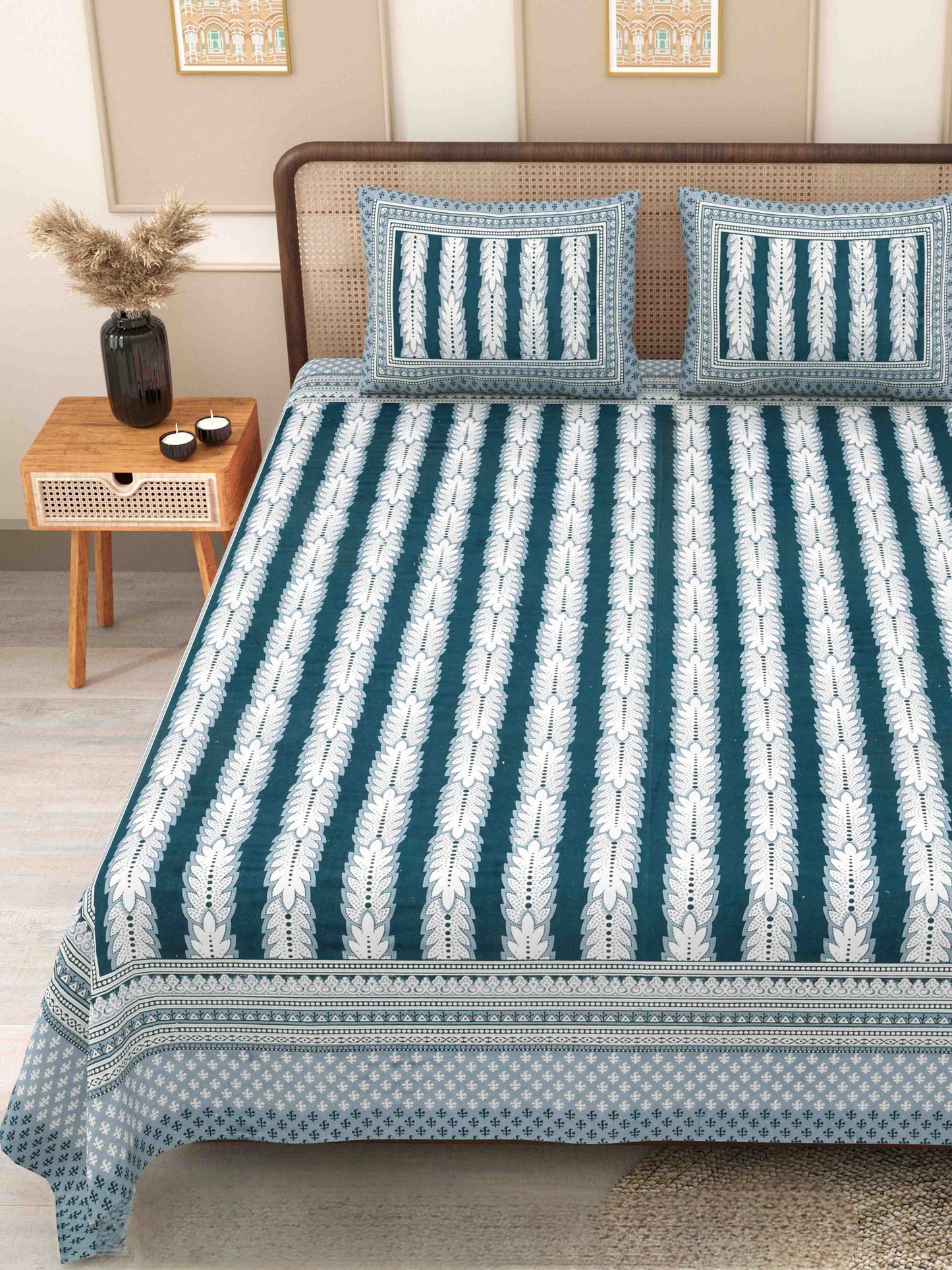 Phulkari-Double Bedsheet
