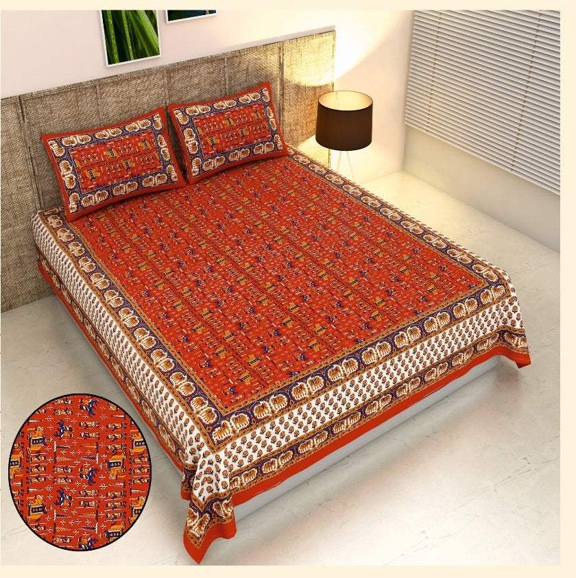 BAGRU PRINT-Double Bedsheet