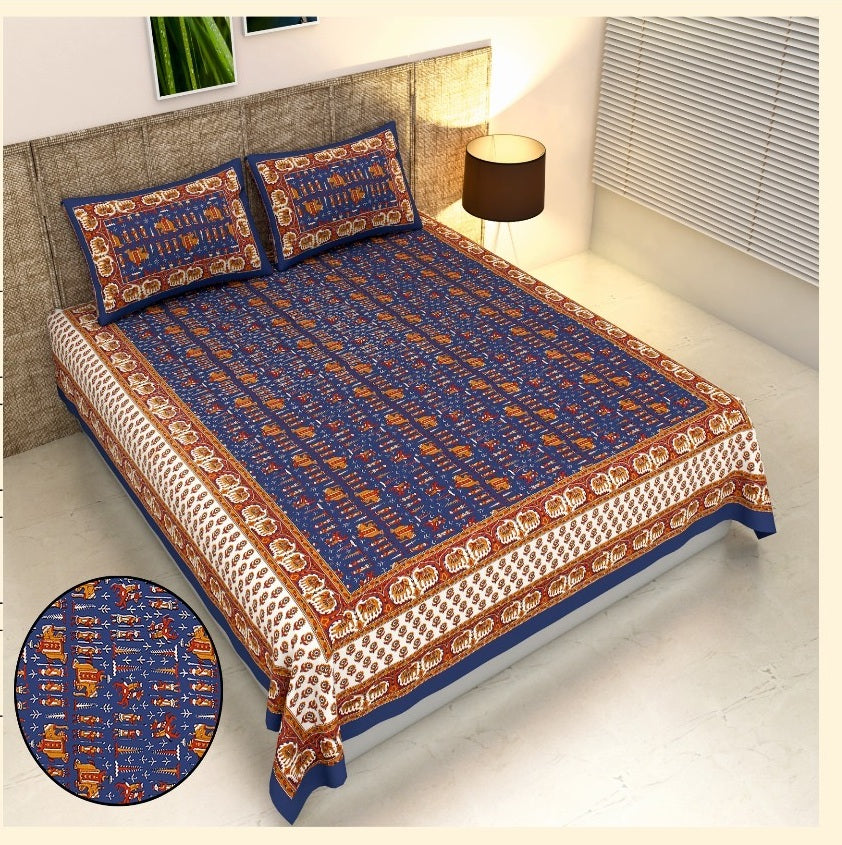 BAGRU PRINT-Double Bedsheet