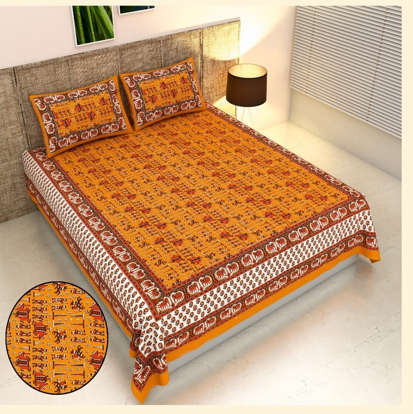 BAGRU PRINT-Double Bedsheet