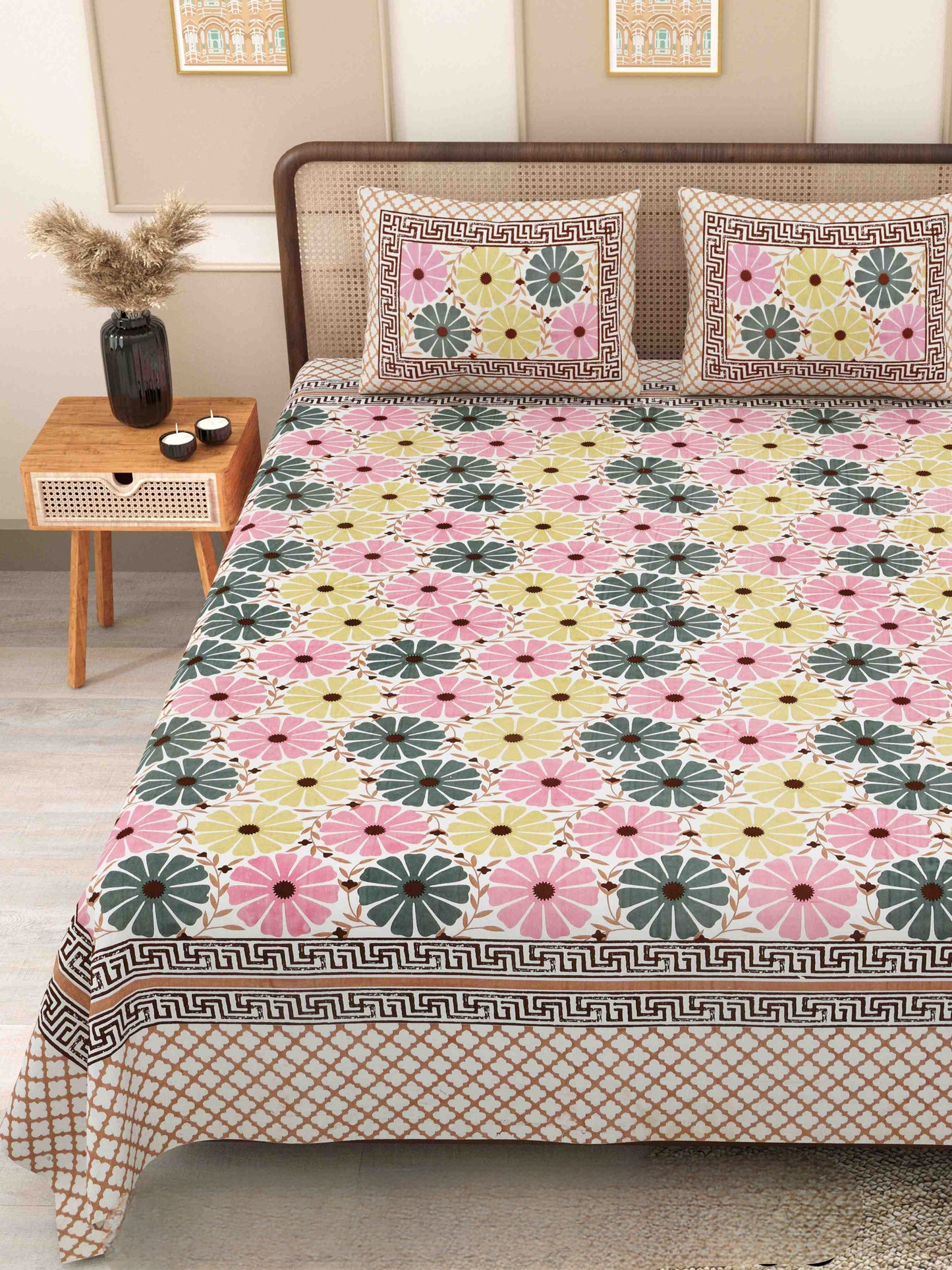 Phulkari-Double Bedsheet