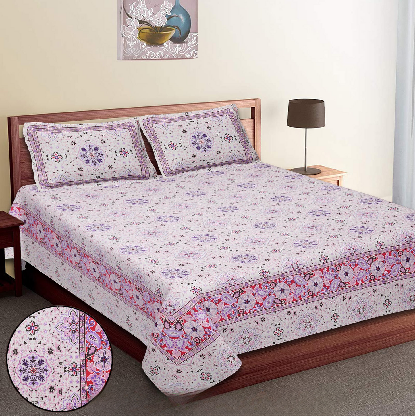 SUZANI PRINT-Double Bedsheet