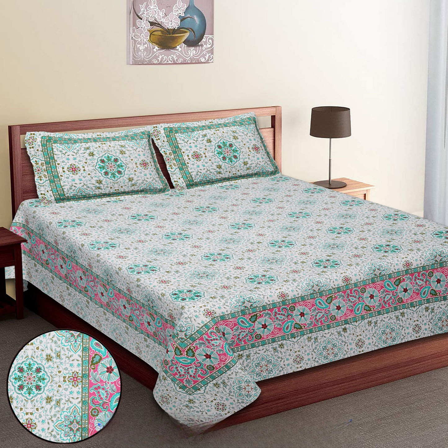 SUZANI PRINT-Double Bedsheet