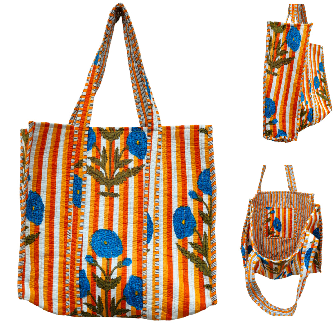 Large Tote Cotton Bag Without Zip
