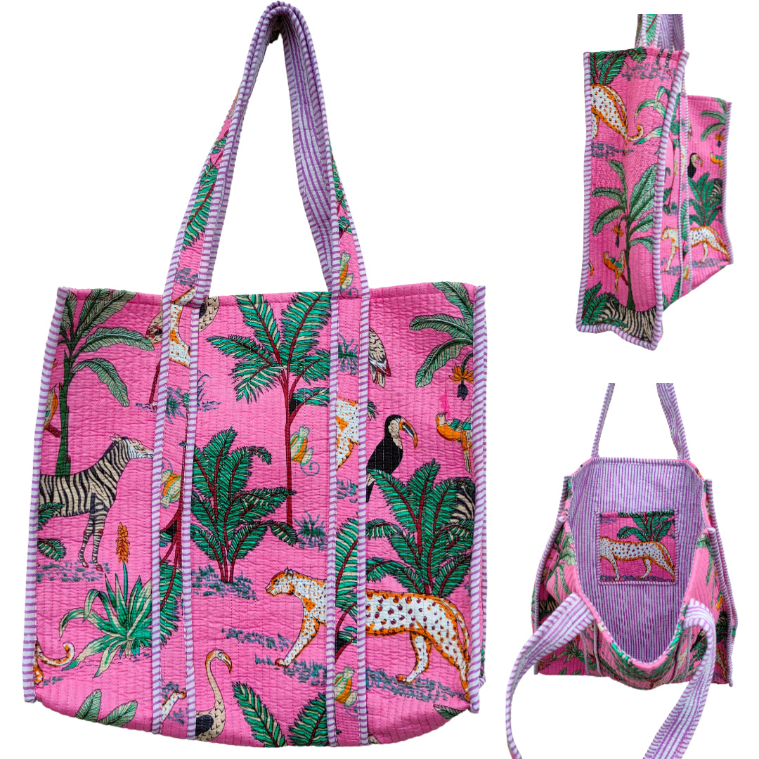 Large Tote Cotton Bag Without Zip