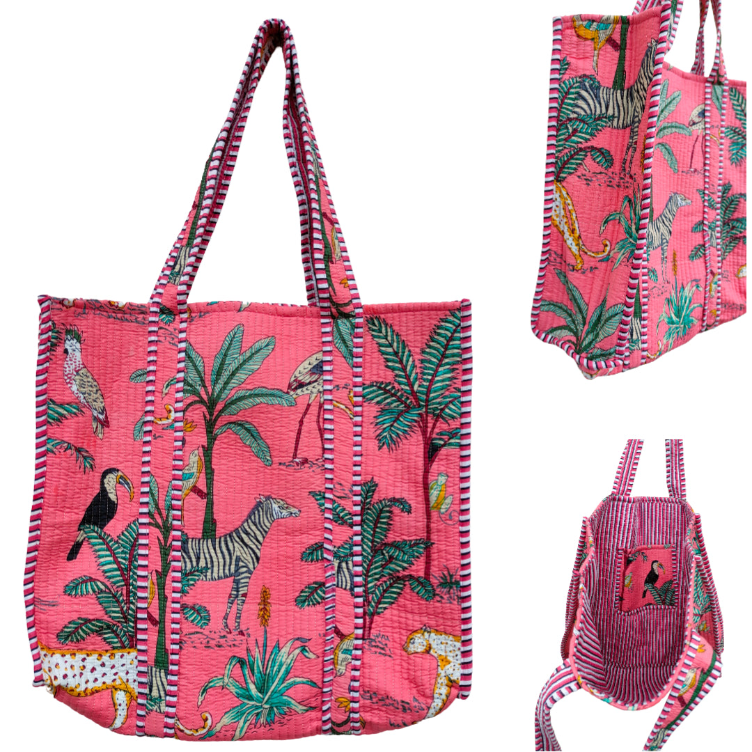 Large Tote Cotton Bag Without Zip