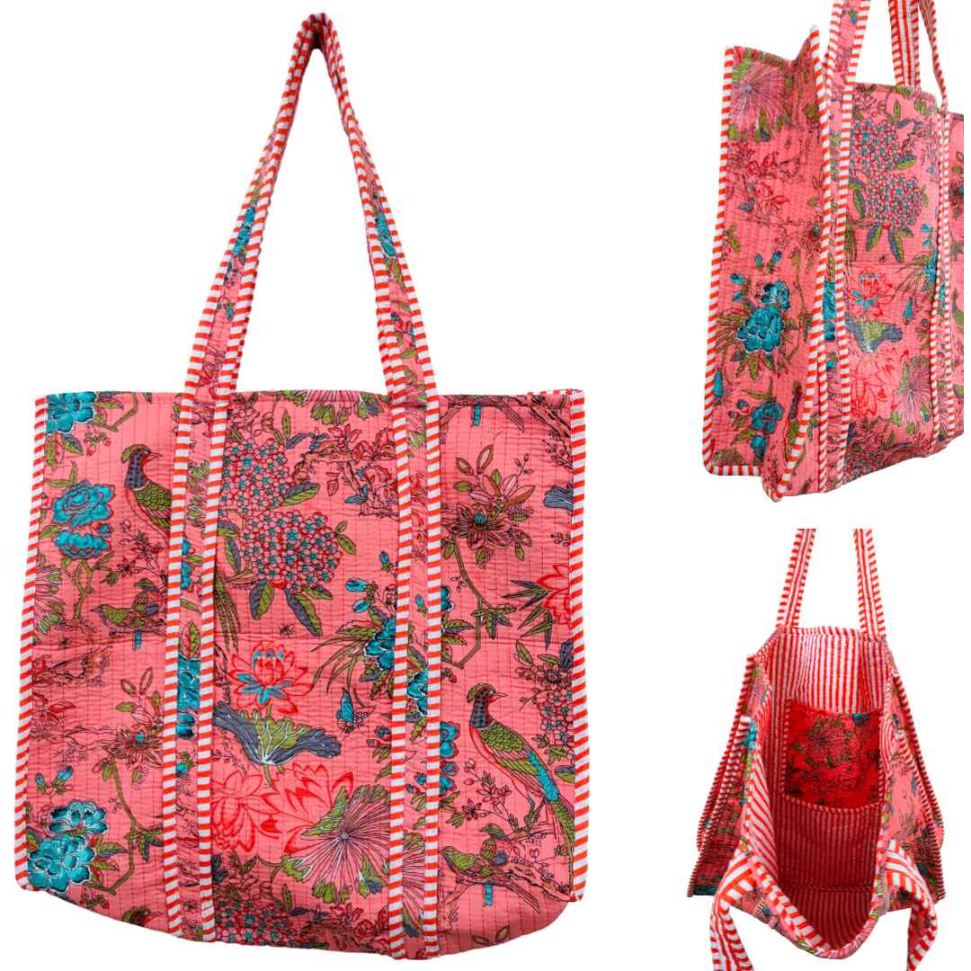 Large Tote Cotton Bag Without Zip