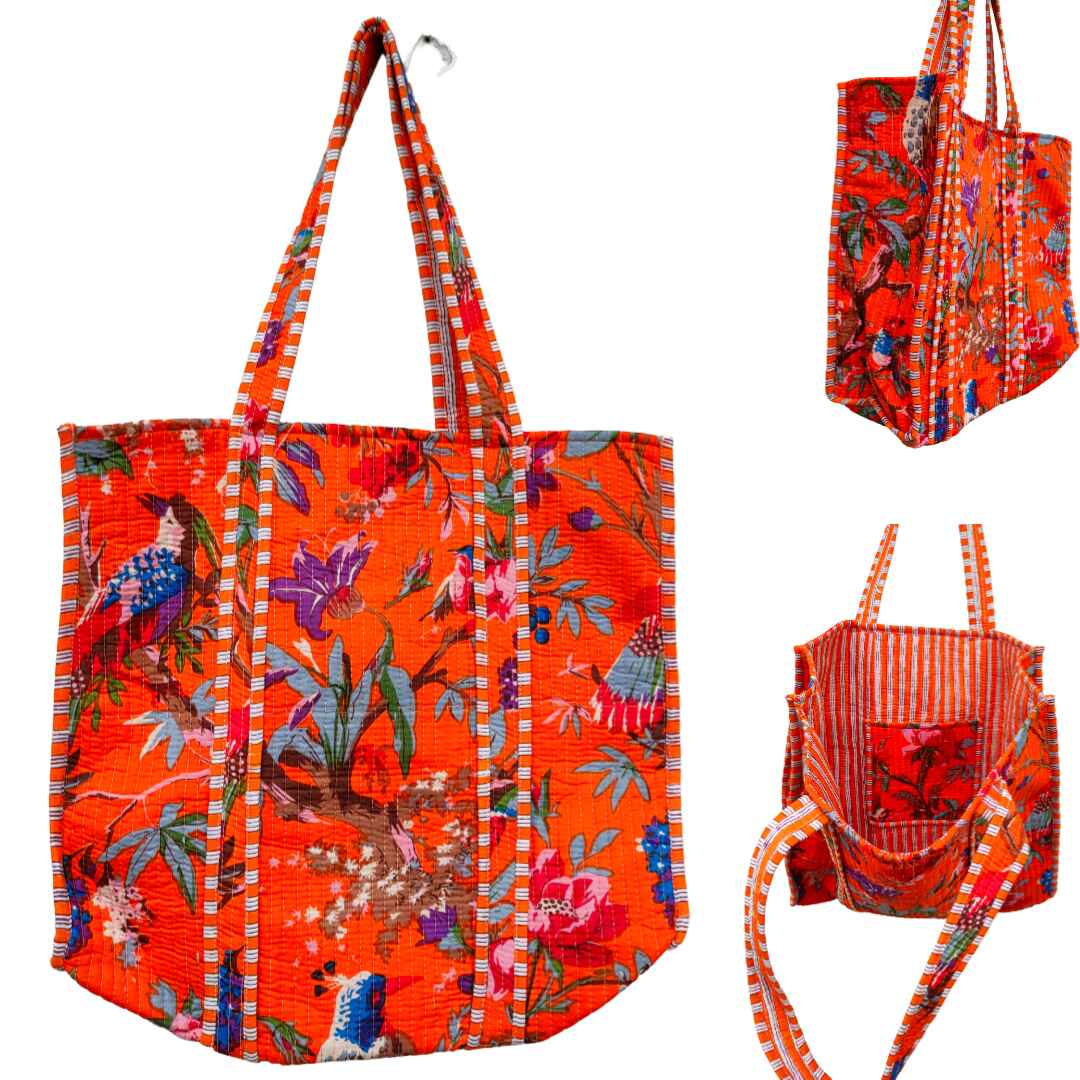 Large Tote Cotton Bag Without Zip