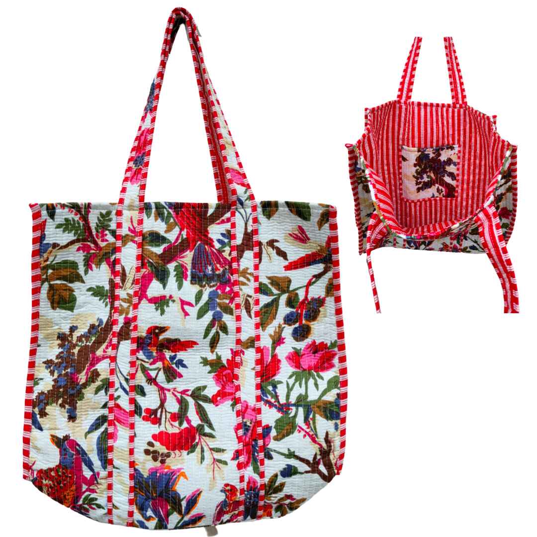 Large Tote Cotton Bag Without Zip