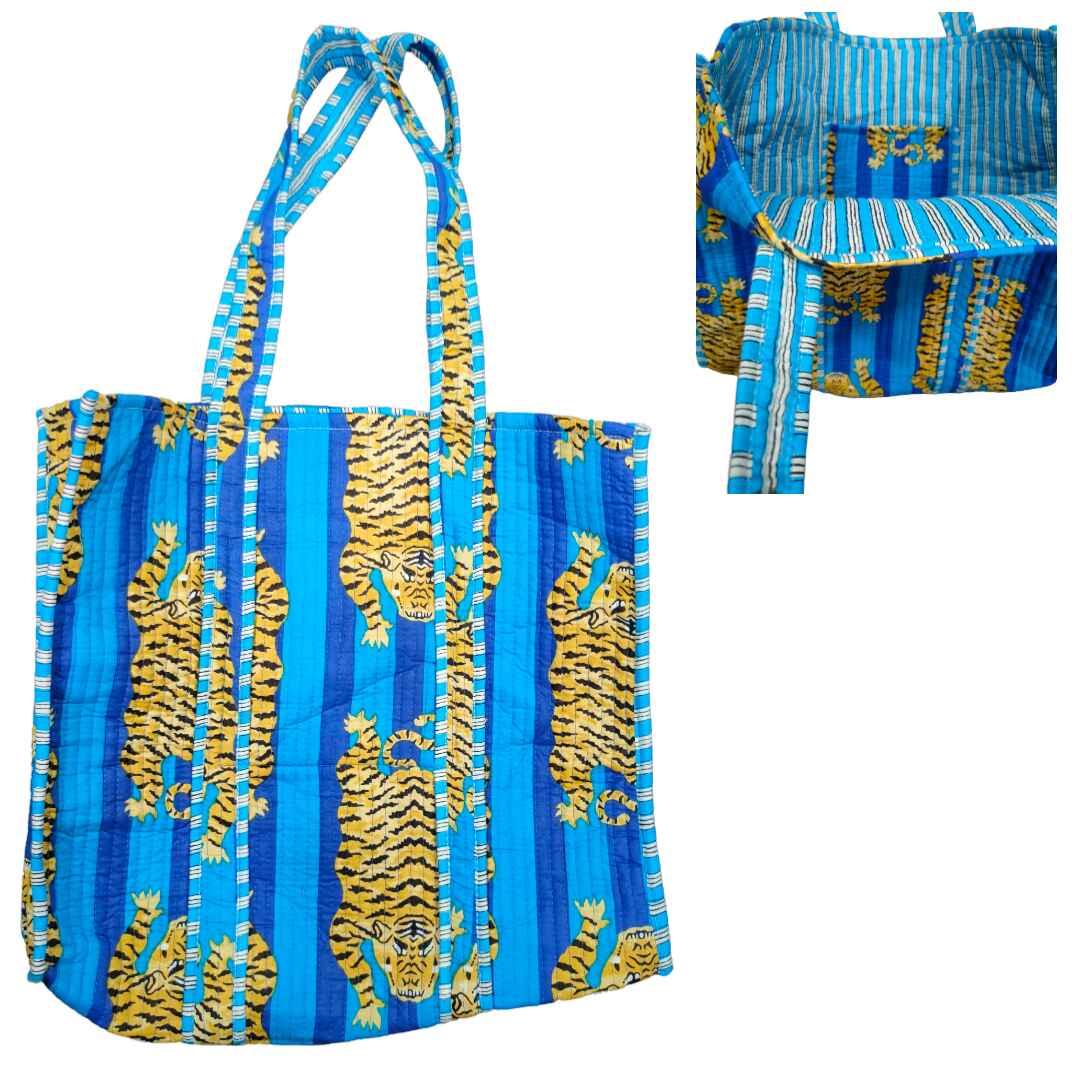 Large Tote Cotton Bag Without Zip