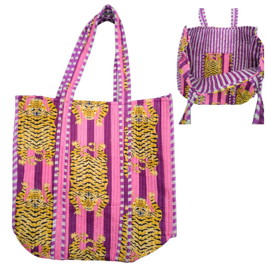 Large Tote Cotton Bag Without Zip