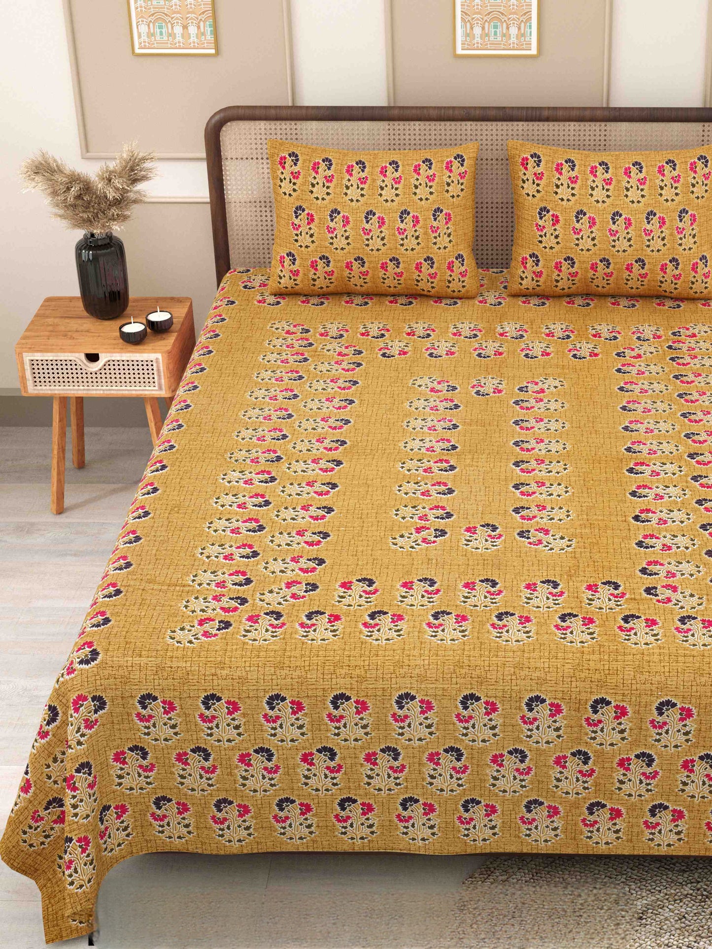 Phulkari-Double Bedsheet