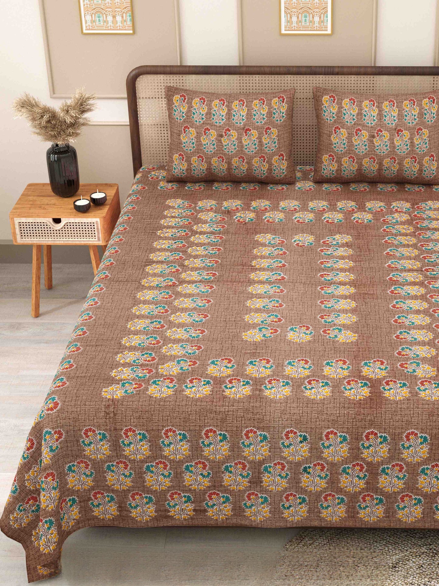 Phulkari-Double Bedsheet
