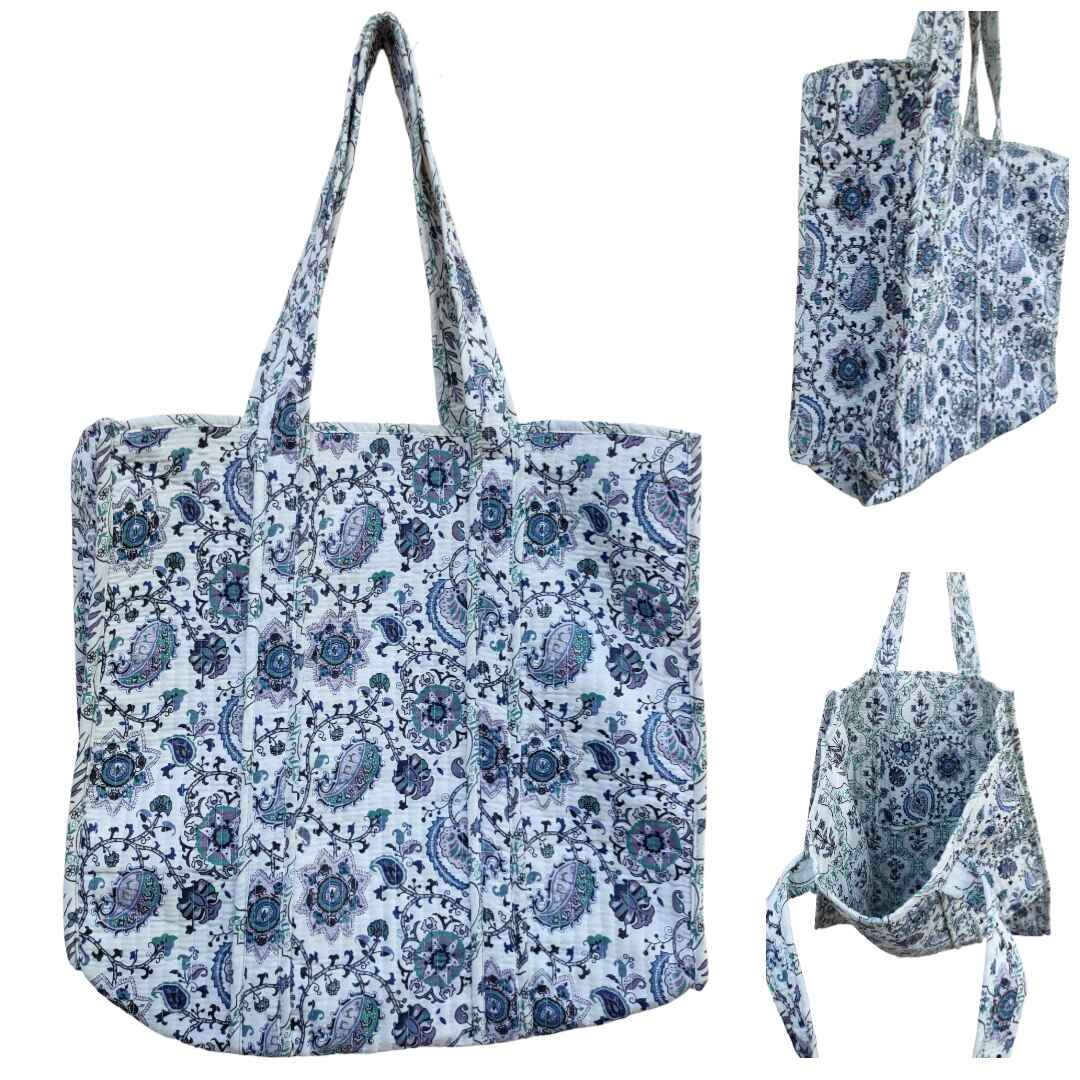 Large Tote Cotton Bag Without Zip