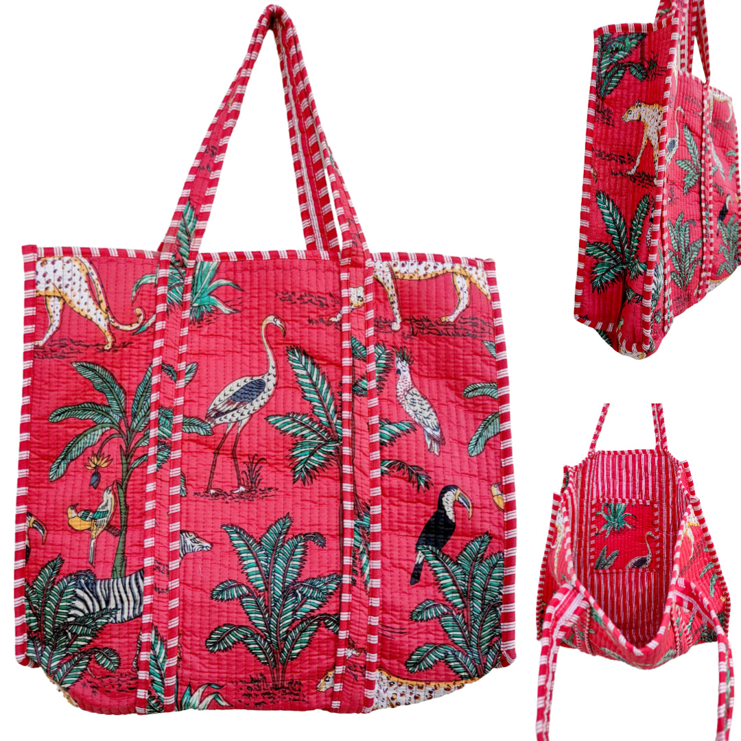 Large Tote Cotton Bag Without Zip