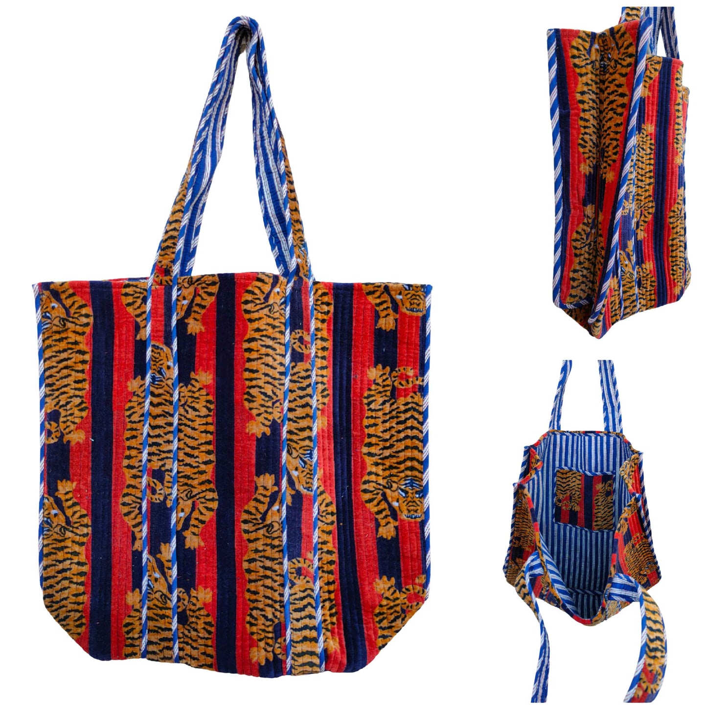 Large Velvet Tote Bag