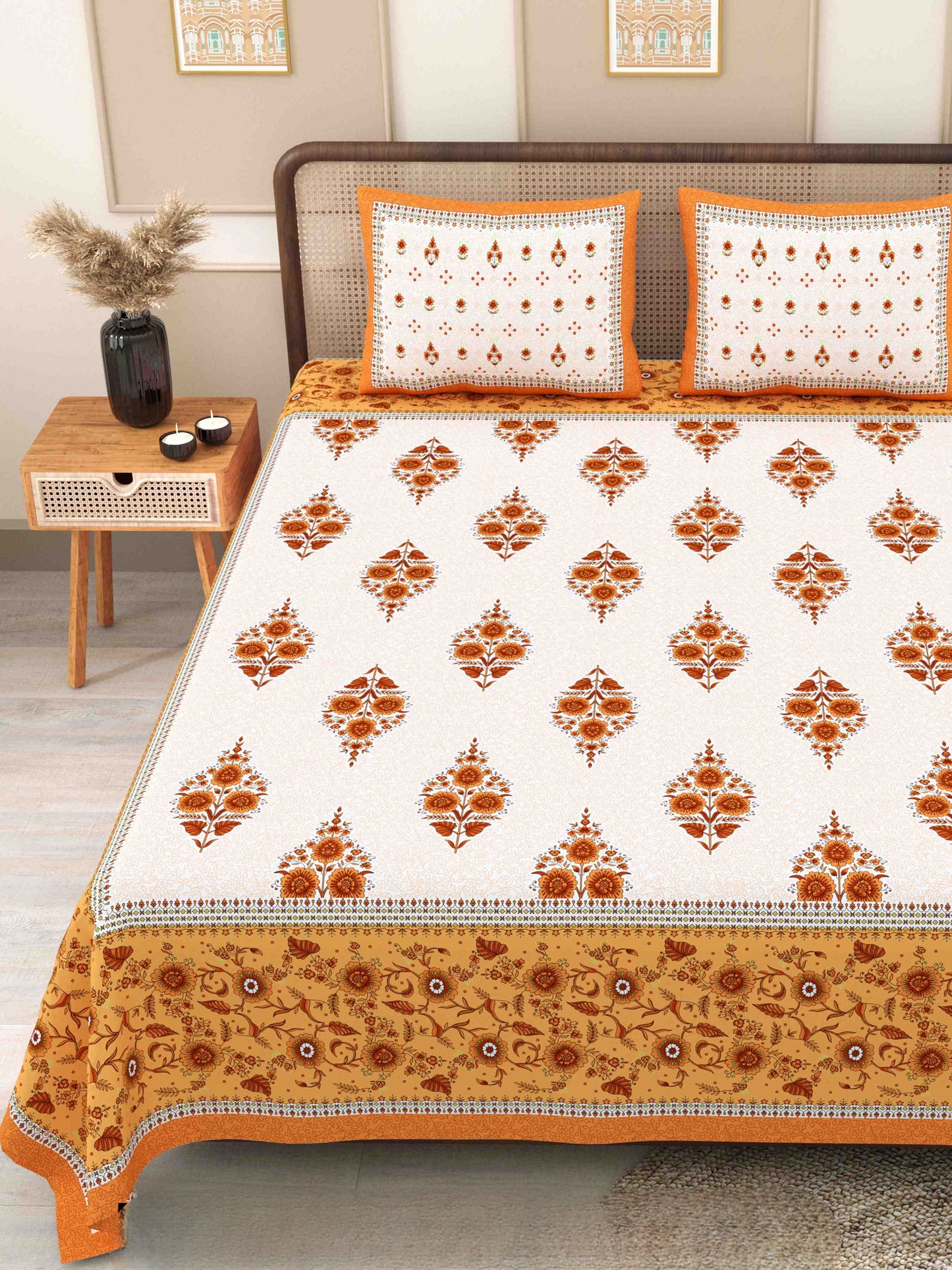 Phulkari-Double Bedsheet