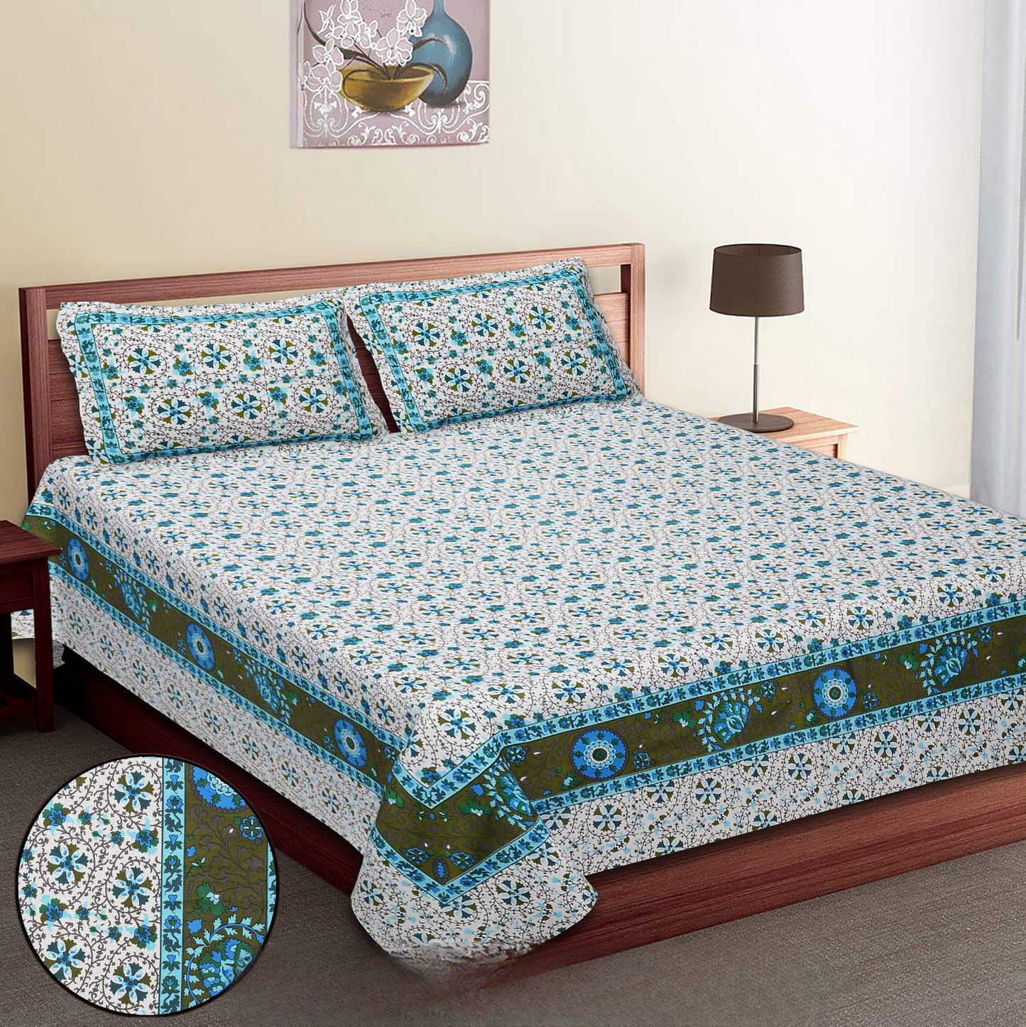 SUZANI PRINT-Double Bedsheet