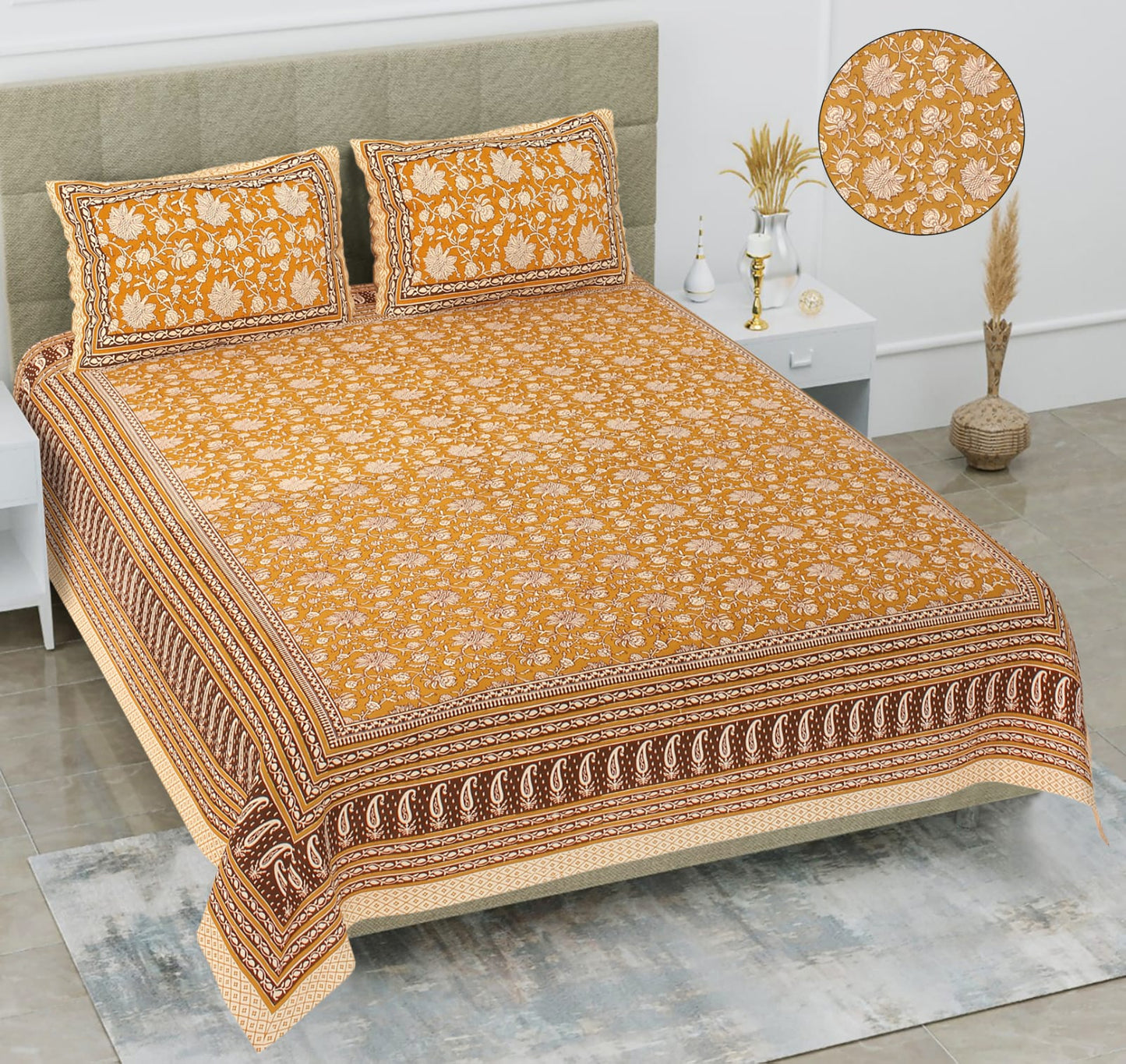 BAGRU PRINT-Double Bedsheet