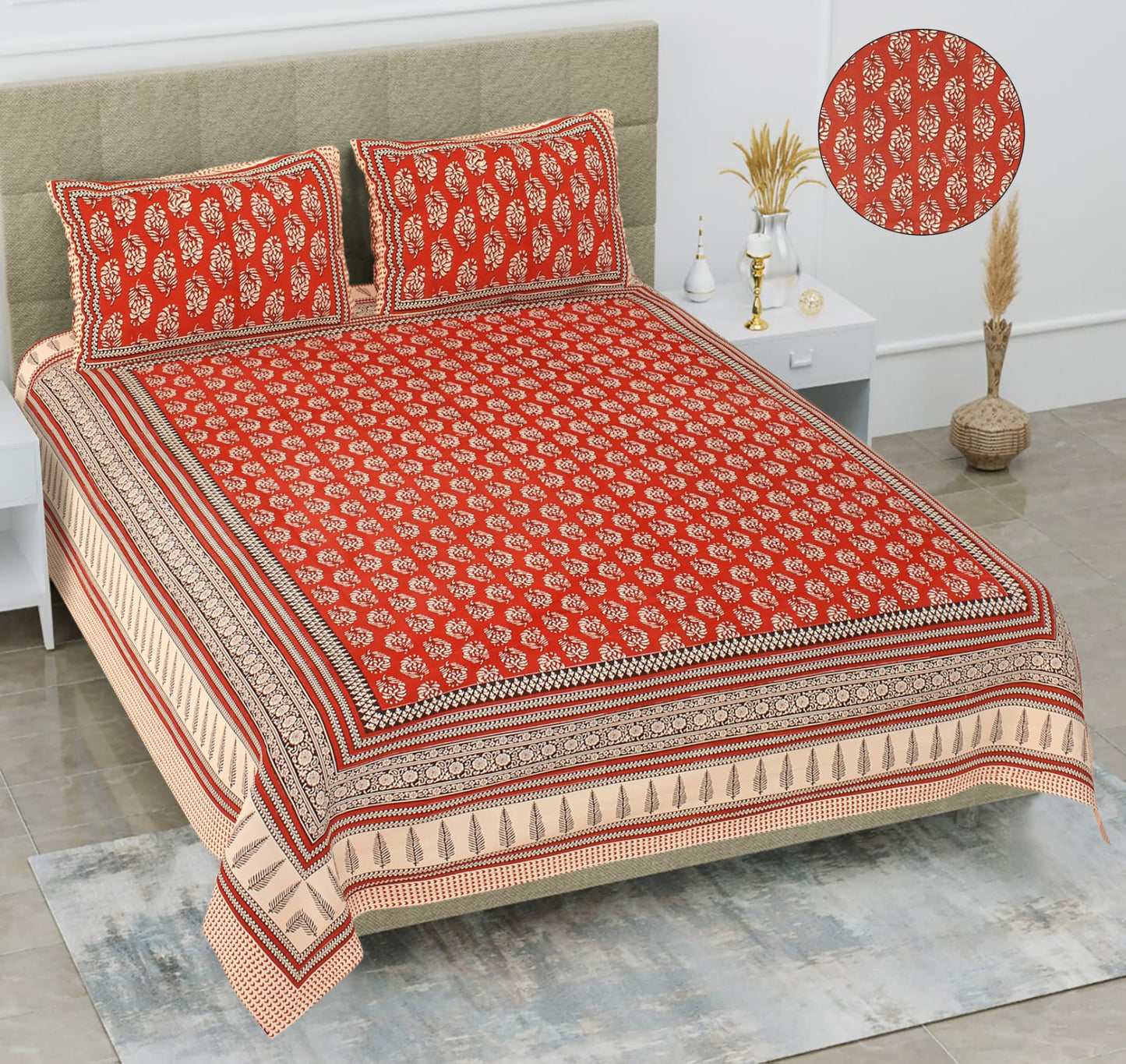 BAGRU PRINT-Double Bedsheet