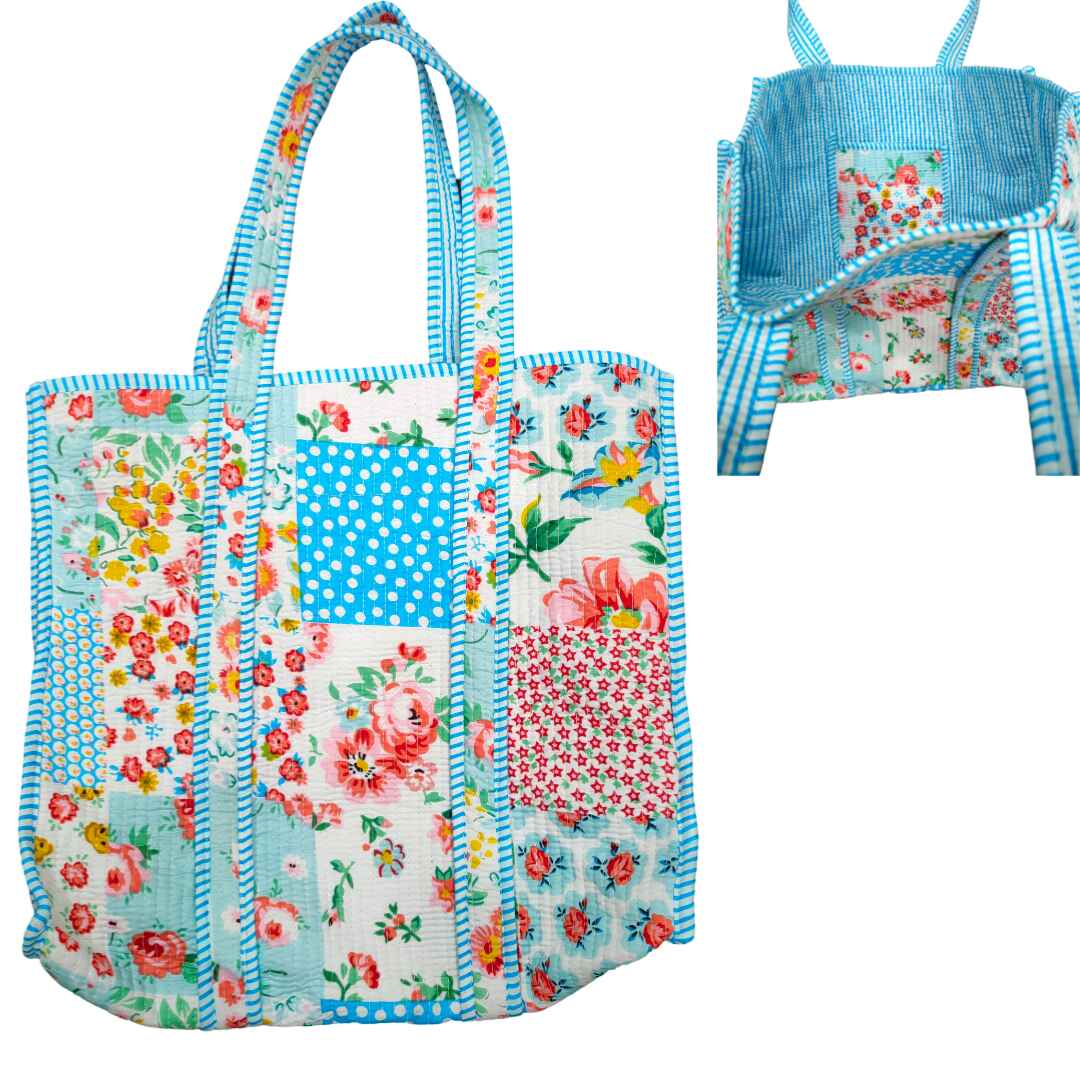 Large Tote Cotton Bag Without Zip