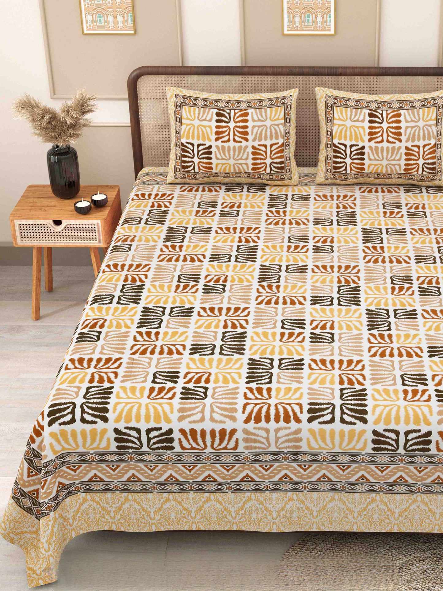 Phulkari-Double Bedsheet