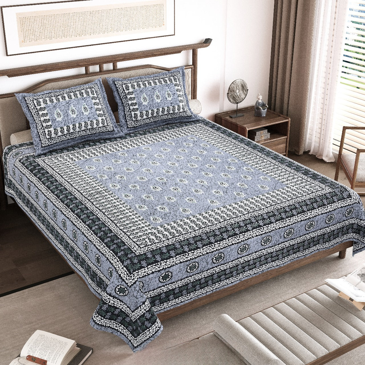 WAX BATIK-King Size Double Bedsheet
