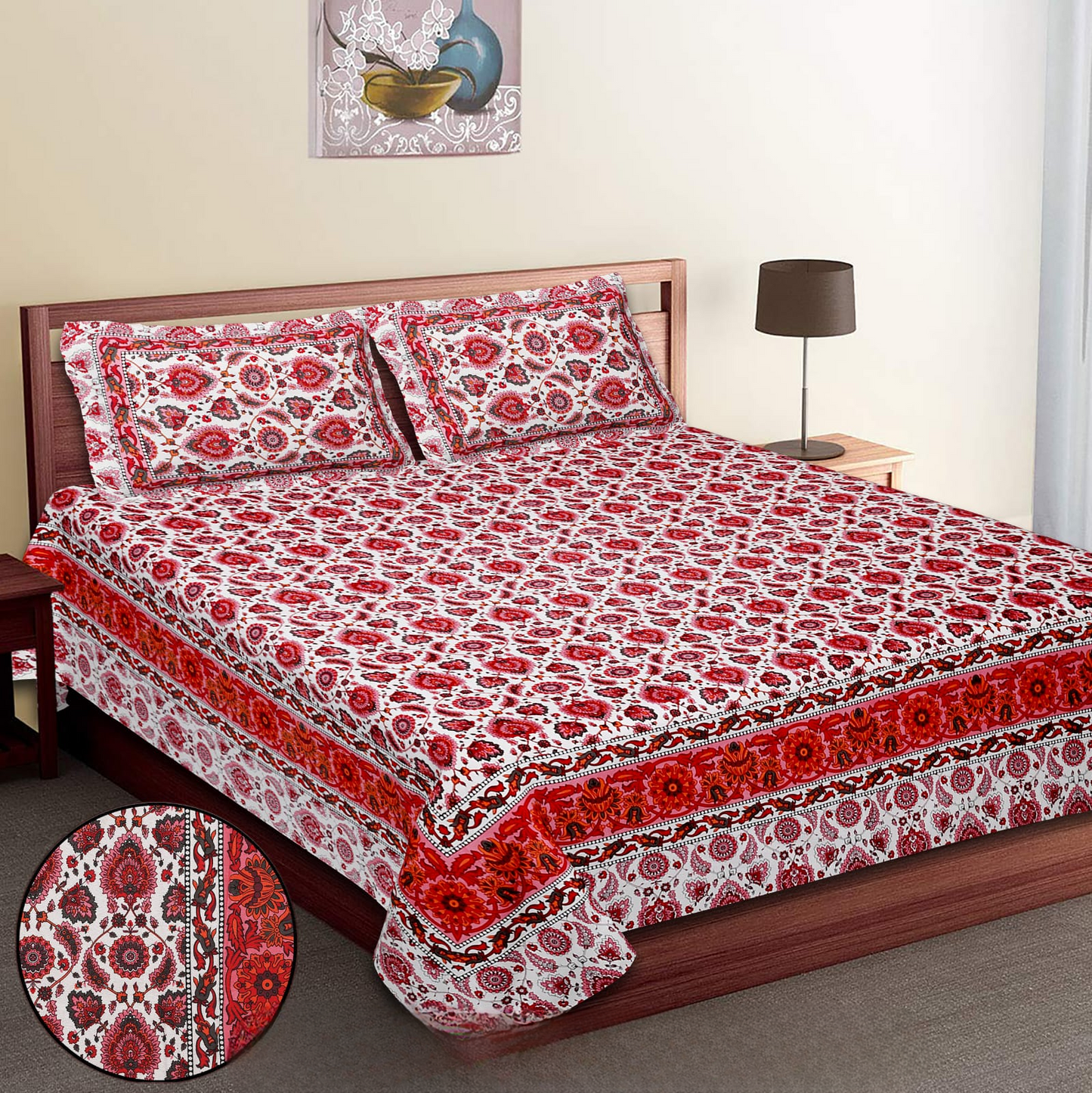 SUZANI PRINT-Double Bedsheet