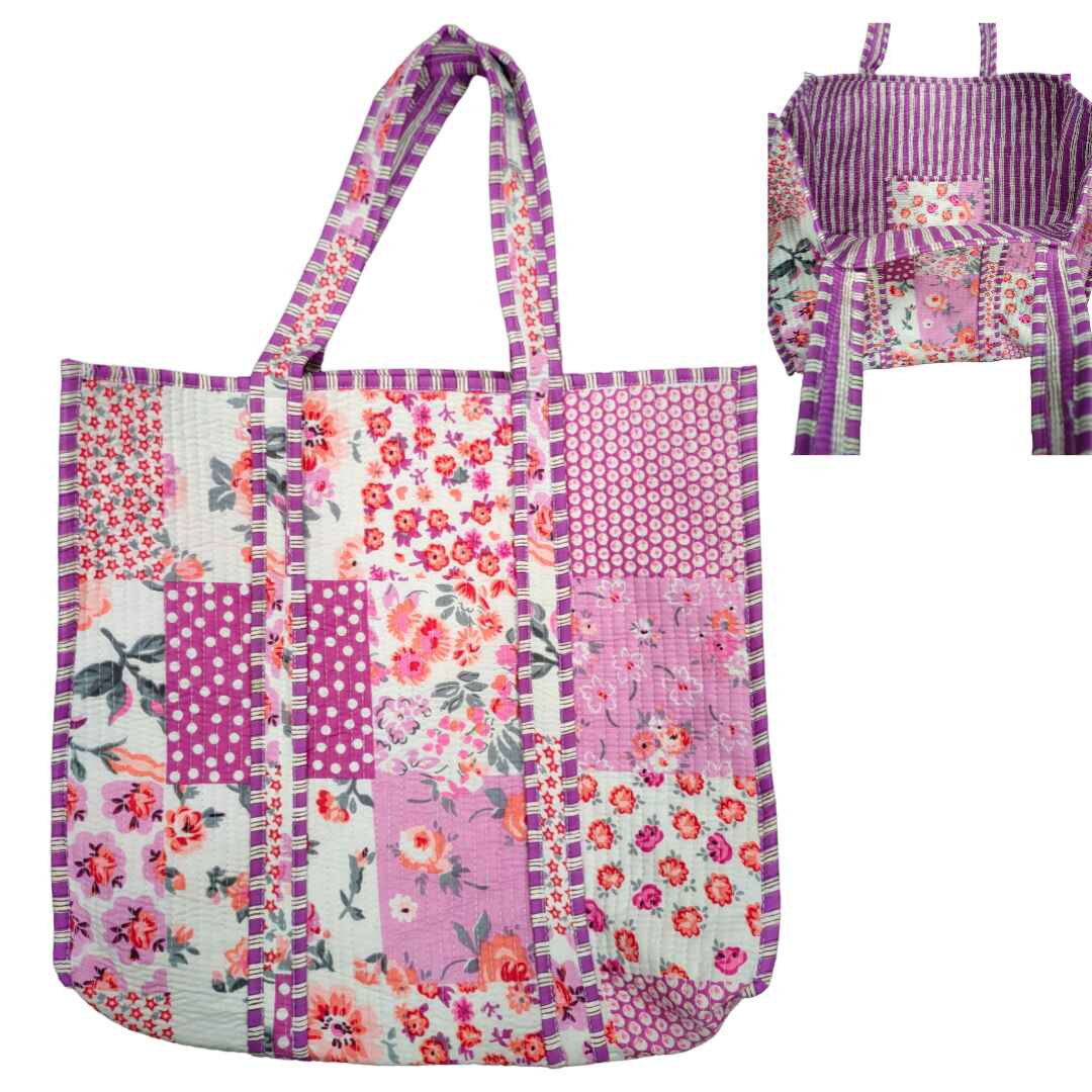 Large Tote Cotton Bag Without Zip