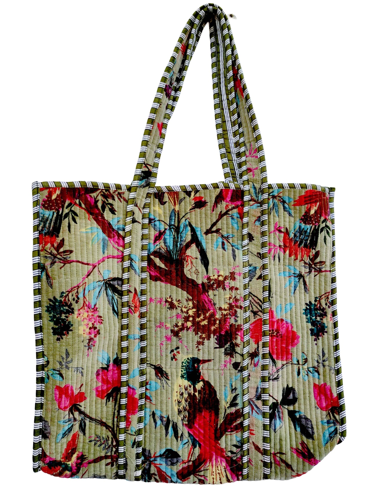 Large Velvet Tote Bag