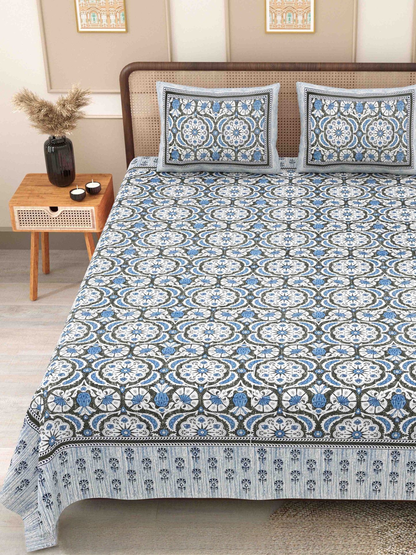 Phulkari-Double Bedsheet