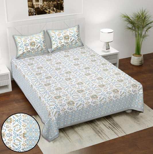 IKKAT-Double Bedsheet