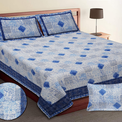 GEOMETRICAL PRINTS-King-Size Bed Sheet Set