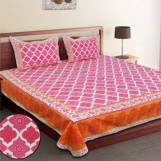 ARTISTIC- Pure Cotton Double Bedsheet